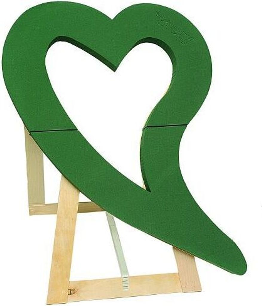 Steckschaum - Herz zum Stellen, 85 cm, Steckmasse, Ständer, Steckwamm, Steckmoos