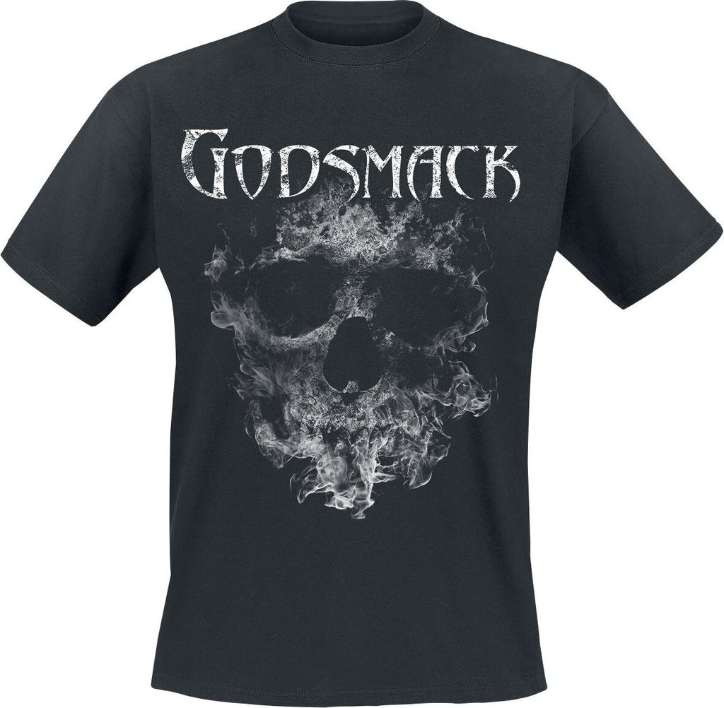 Godsmack T-Shirt Herren Smoking Skull schwarz S