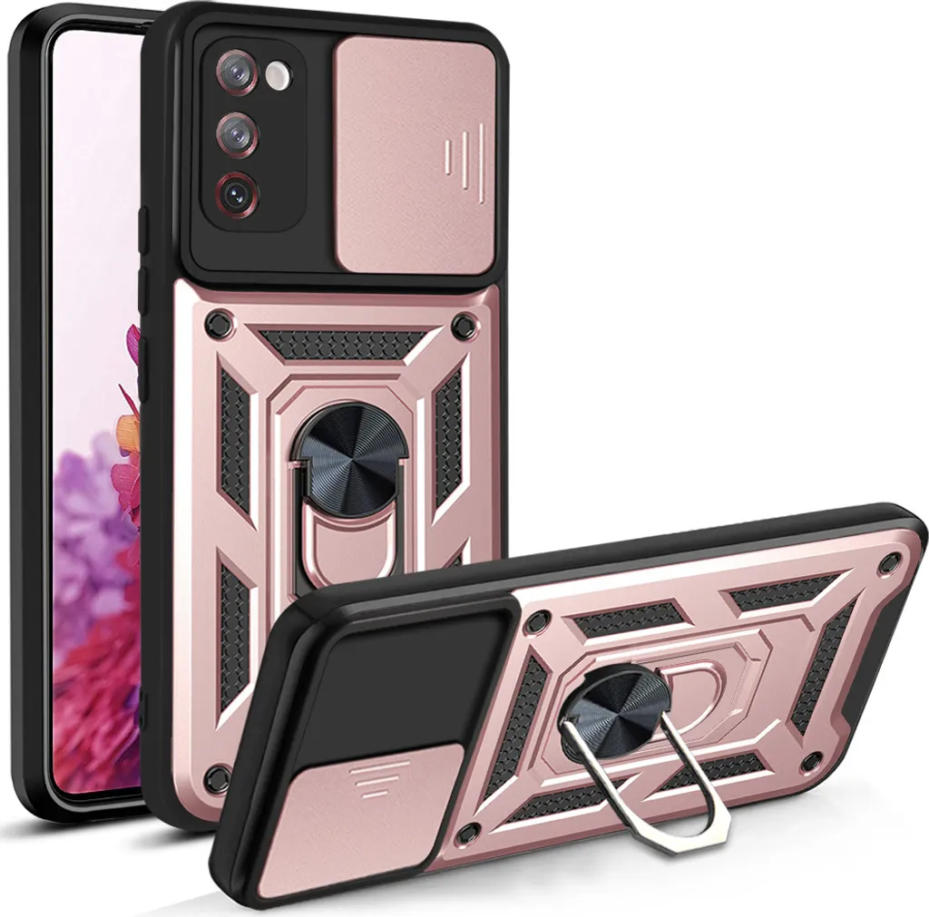 Custodia Samsung Galaxy S20 FE con Anello e Supporto Rosa | Shop Online