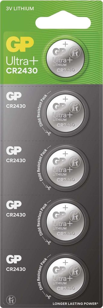 GP Lithium CR2430 Knopfzellen 3V, 5er Set