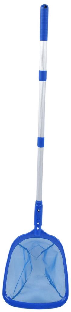 Pool-Skimmer mit einziehbarer Stange zum Reinigen der Oberfläche von Schwimmbädern, Whirlpools, Spa-Brunnen