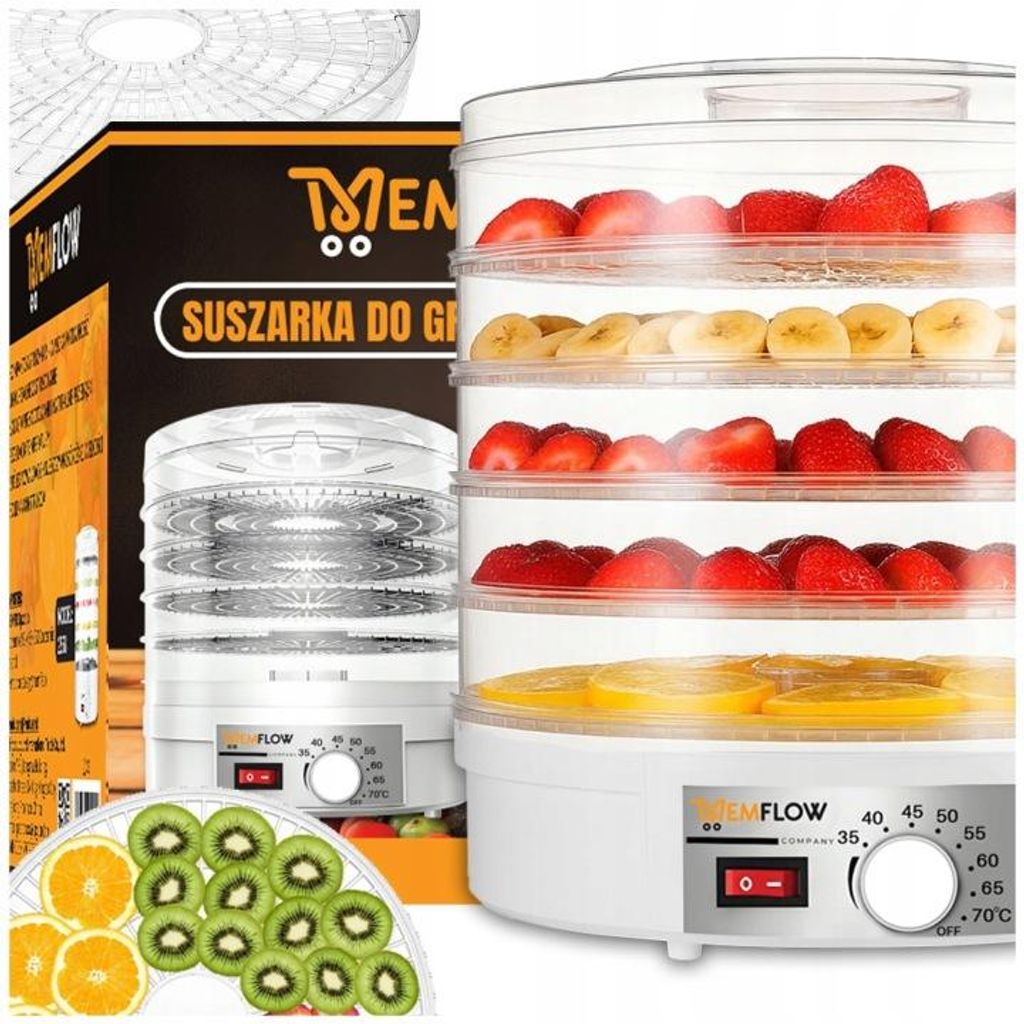 Dörrautomat 500W Dörrgerät für Obst Pilze Gemüse Kräuter 5 Produktbild 