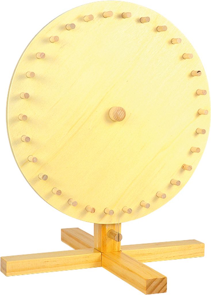 EDUPLAY 110-168 Glücksrad Ø 30cm aus Holz zum selbst Produktbild 