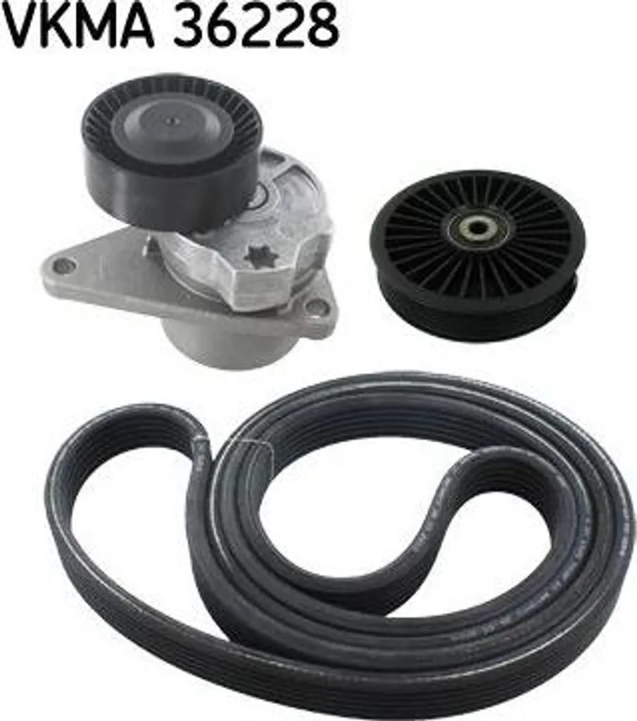 Jeu de Courroies Crantées SKF VKMA 36228 compatible Volvo S60 V70 XC70