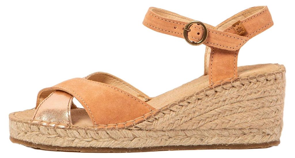 El Naturalista Keilsandalen Damen N5261 SILK SUEDE PEACH / ALMAZARA Farbe Gelb