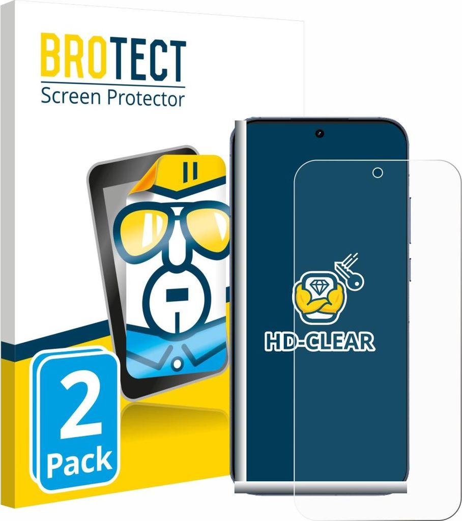 2x Für realme GT 8 Pro Schutzfolie BROTECT Displayschutz Display Schutz Folie Klar Transparent
