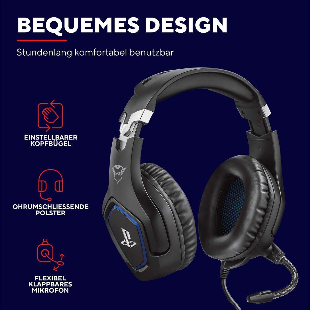 TRUST GXT488 FORZE PS4 HEADSET 23530 černá Obrázek produktu 17