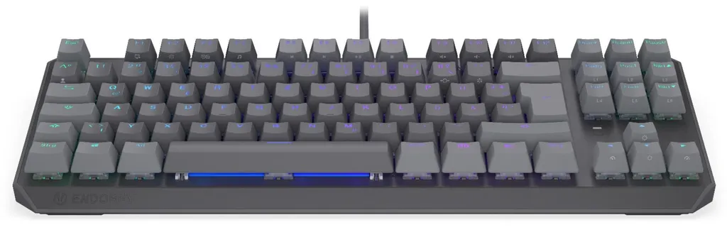 ENDORFY Thock V2 TKL Gris Clavier Mécanique Layout DE avec Switches Rapides