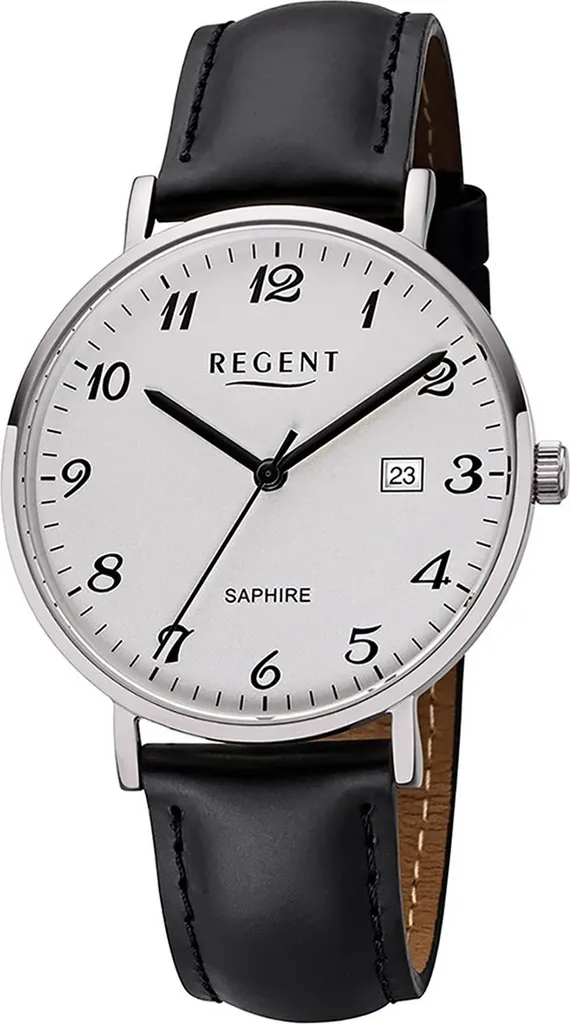 Regent F-1229: Orologio Uomo Vetro Zaffiro e Movimento al Quarzo