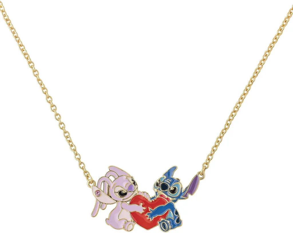 Collane con ciondoli Disney Oro Da 43 cm a 49 cm Collezione Lilo & Stitch - bambino