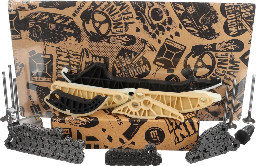 ET ENGINETEAM RS0043VR2 Steuerkettensatz Steuerkette für VW GOLF VI (5K1) Golf V Schrägheck (1K1) TIGUAN (5N) Passat Variant (3C5) Passat Variant