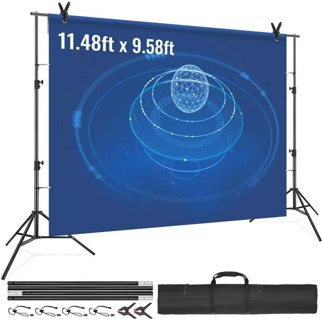 Fond de studio réglable 2920 mm de haut avec supports grand format XXL
