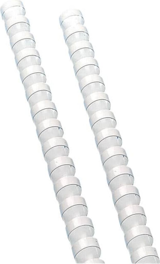 Q-Connect Kunststoff-Rückseiten - 12 mm, weiß, 100 Stück