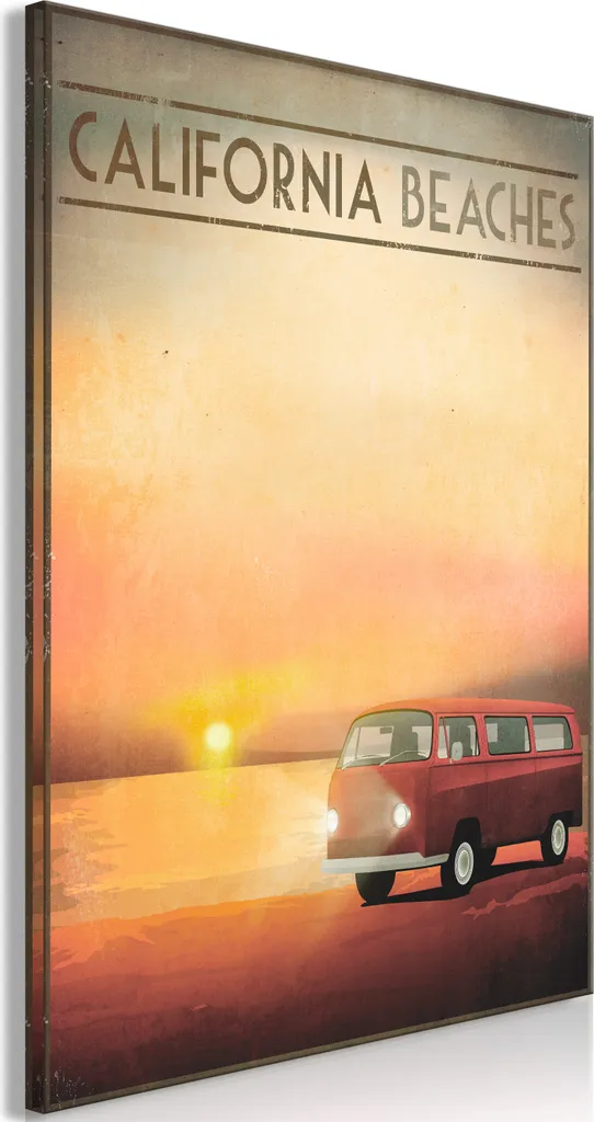 Quadro Spiagge California 40x60 in TNT - Arredo Parete Verticale