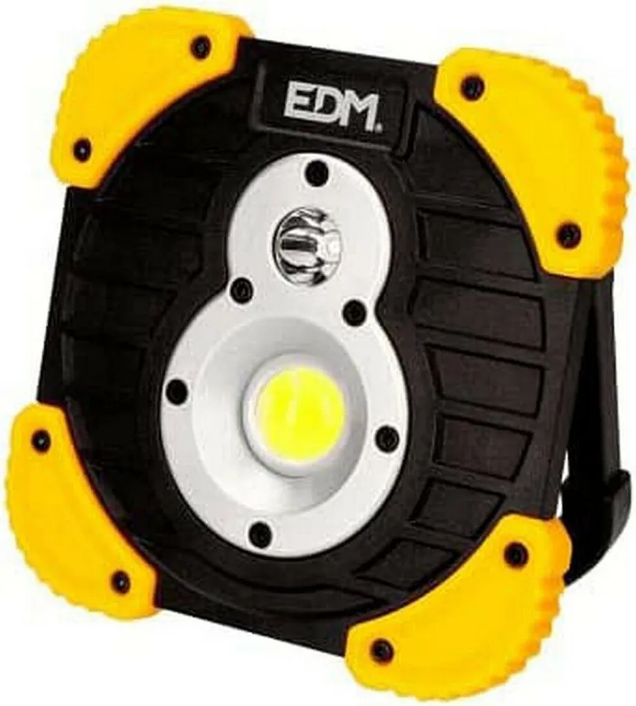 Torcia LED EDM XL Gialla Ricaricabile 2200mAh - Luce Emergenza Casa
