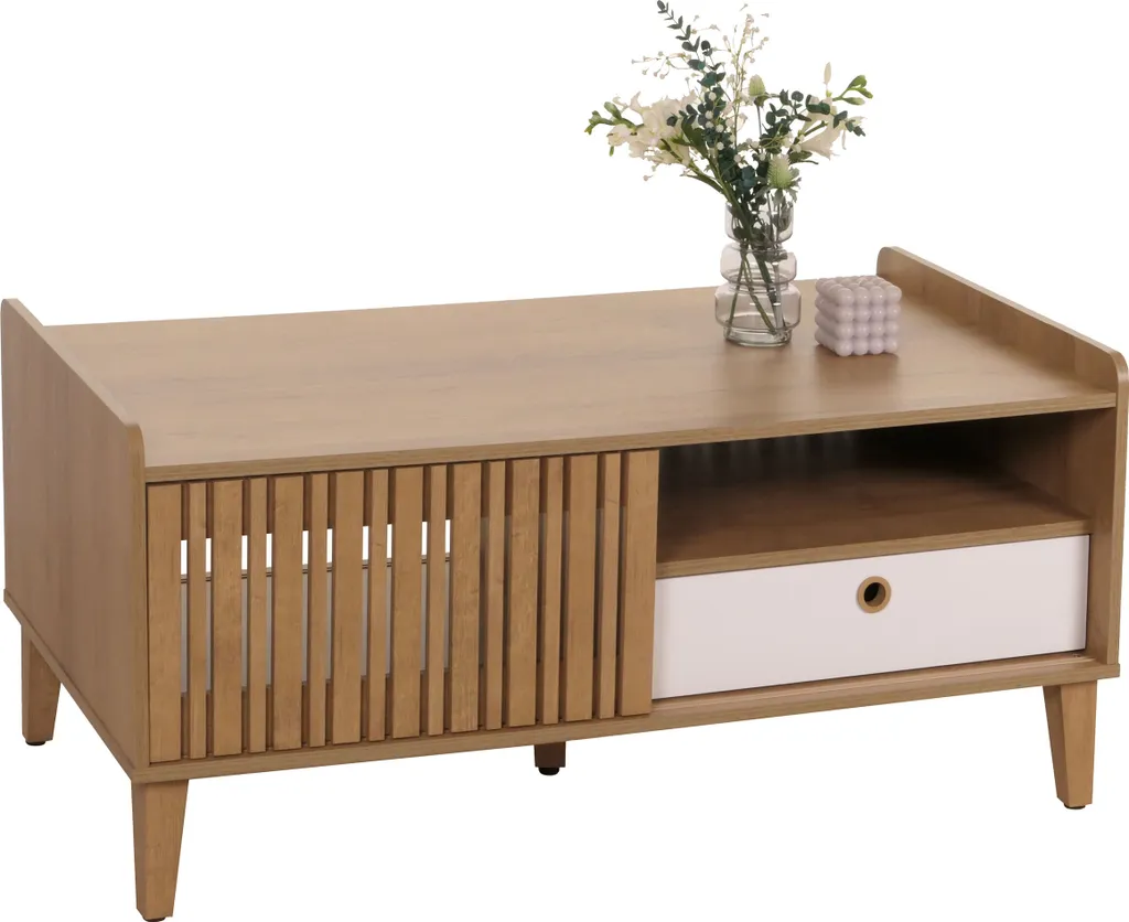 Table basse HWC-M48 : optimisez votre espace avec ce meuble de salon