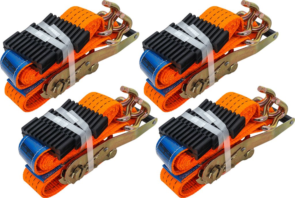4 x Zurrgurt 3M/50mm/4T für Pkw-Anhänger Zurrgurtenset