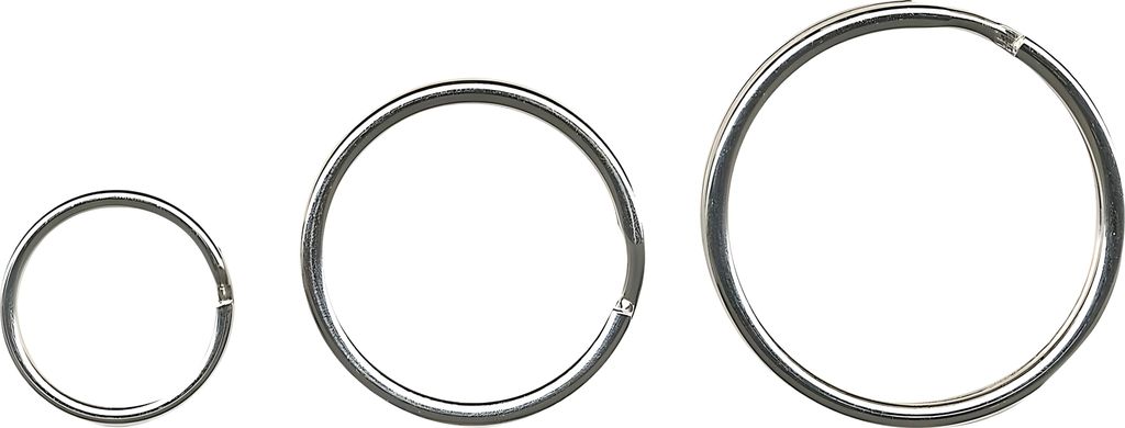 Alco Schlüsselring Stahl glanzvernickelt 20mm Ø 100 ST