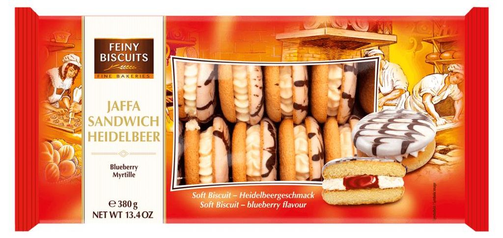 Jaffa sendvič se smetanou a borůvkami 380 g Obrázek produktu 