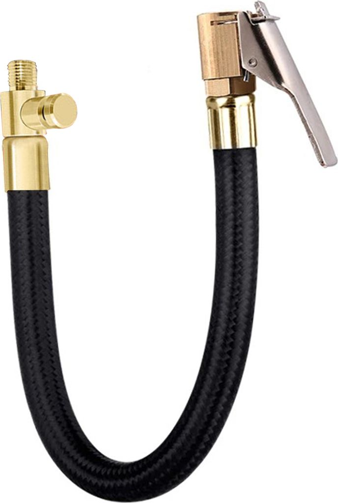 Autoreifen-Inflator-Verlängerungsrohr Clip-Typ-Anschluss Auto-Motorrad-Fahrrad-Reifenpumpe Schnellaufblasfutter-Adapter Schlauchzubehör