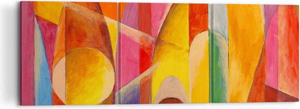 Bild auf Leinwand - Leinwandbild - Abstraktion modern - 120x40cm - Wand Bild - Wanddeko - Leinwanddruck - Bilder - Kunstdruck - Wanddekoration - Le...