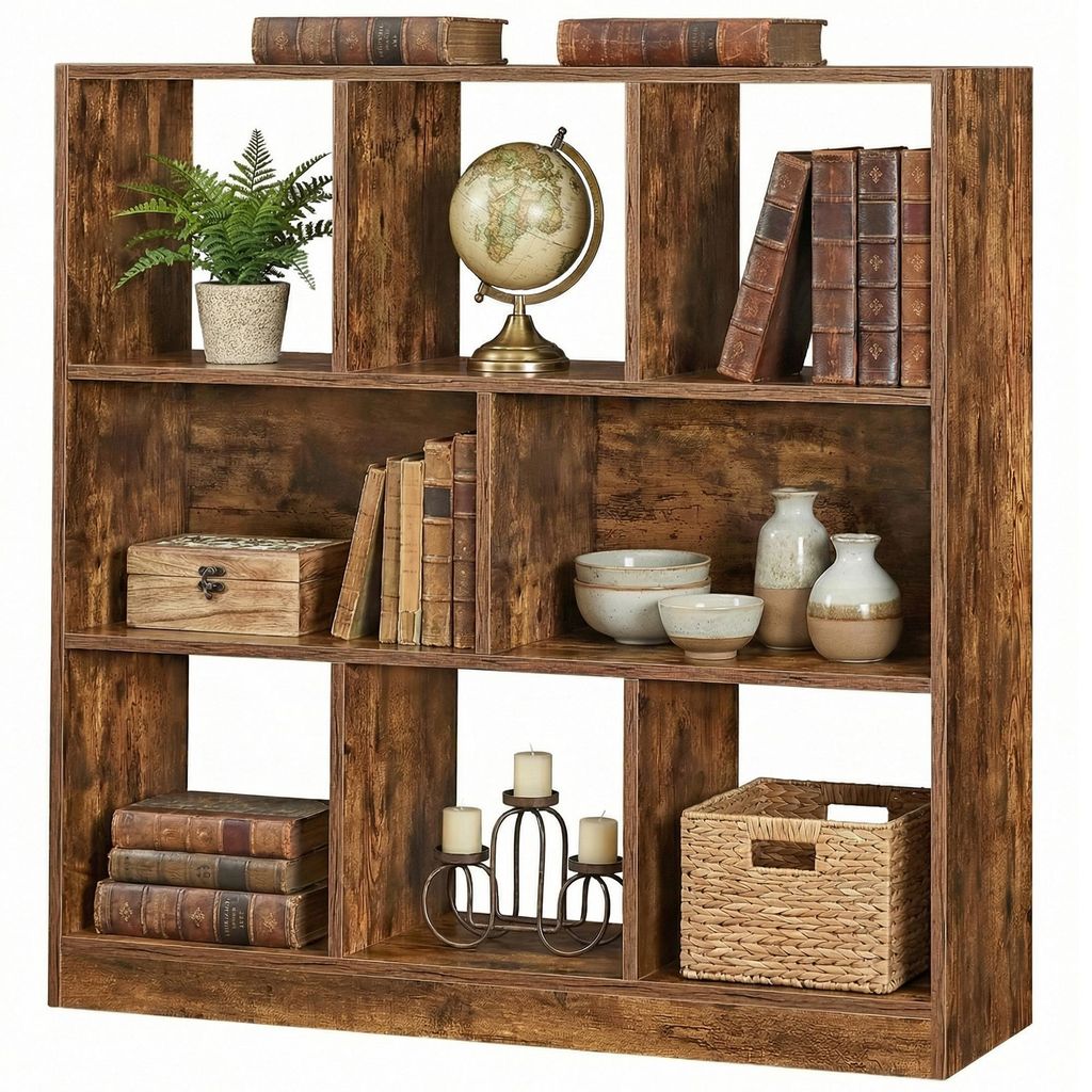 VASAGLE Bibliothèque, étagère cubique, en bois, comme Image du produit 