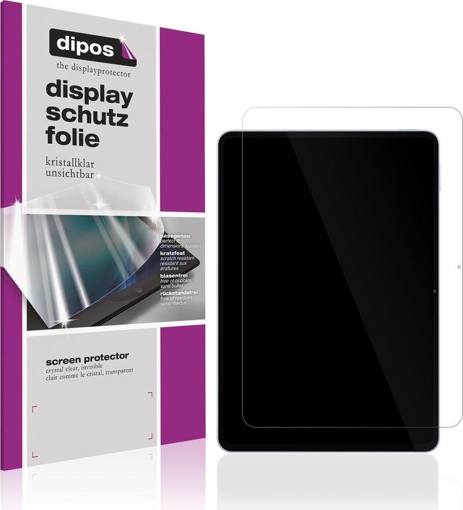 2x Schutzfolie für Xiaomi Pad 7 Pro 11.2 Zoll klar Displayschutzfolie Folie Display Schutz dipos