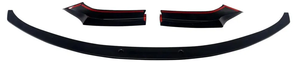 Lame de pare-chocs BMW en ABS durable Noir Brillant, style aérodynamique
