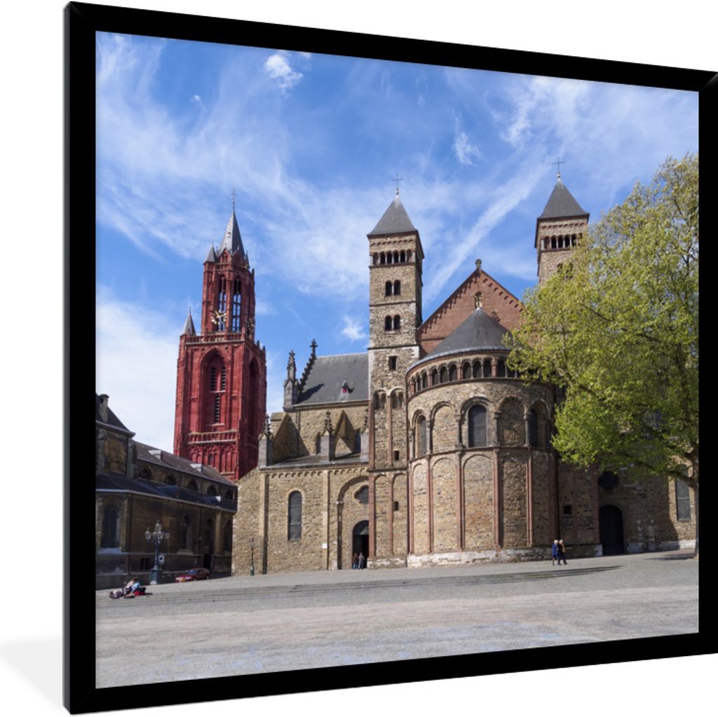 MuchoWow Gerahmtes Poster Alt - Architektur - Maastricht 40x40 cm - Poster mit Schwarzem Bilderrahmen Wandposter Rahmen Foto Bilder - Mit Rahmen ...