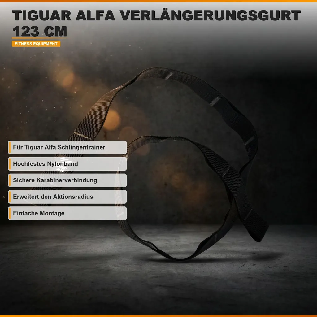 Rallonge de Sangle de Suspension tiguar alfa 123 cm Haute Résistance - 3