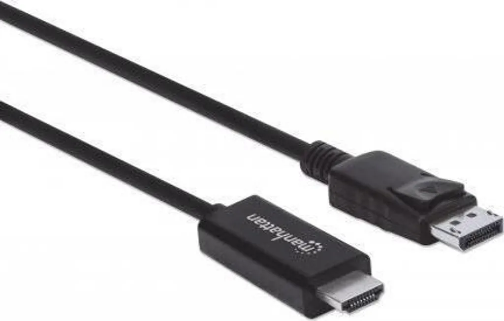 Manhattan 153218 Câble DisplayPort vers HDMI 4K@60Hz de 3m Noir