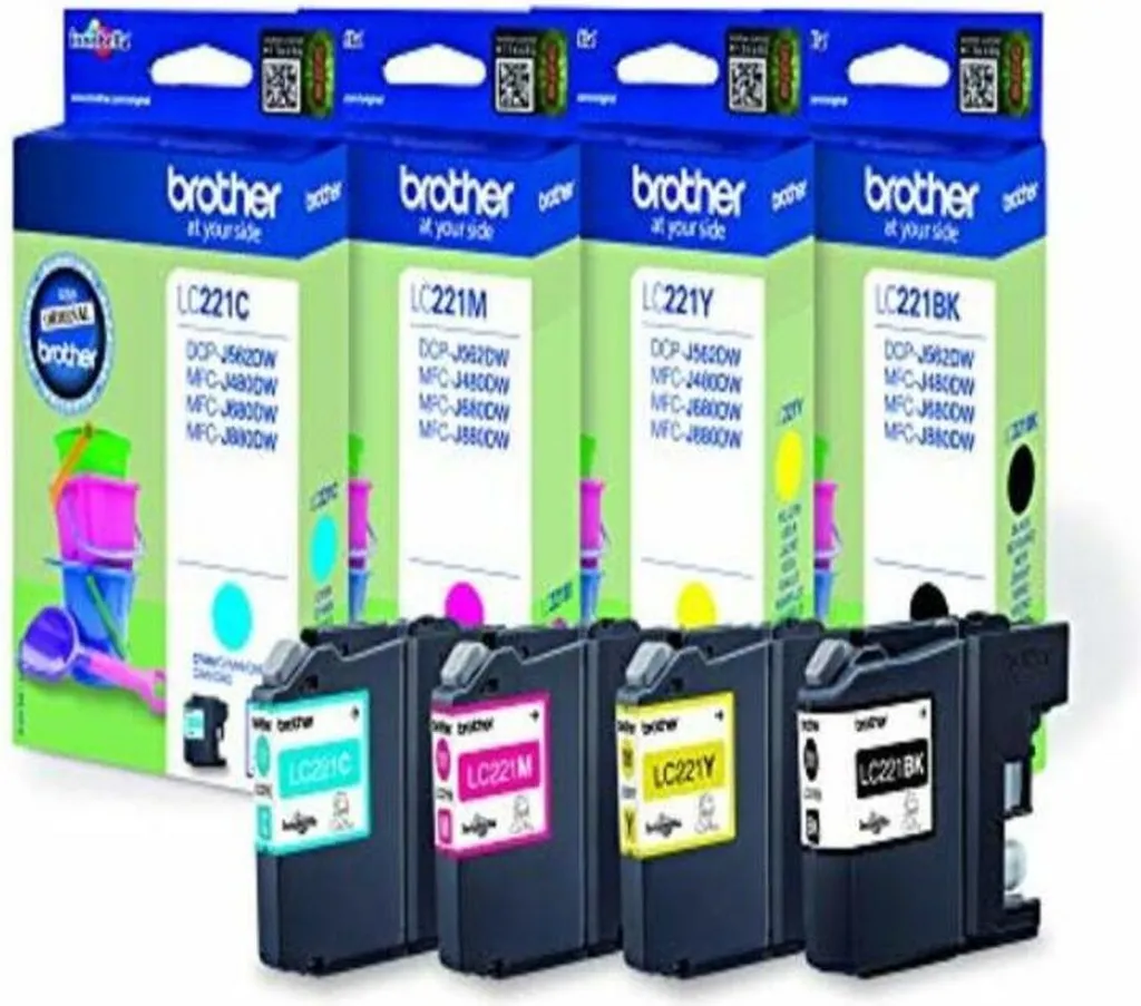 Cartouche Brother LC221VALBP Encre Innobella pour des couleurs vives