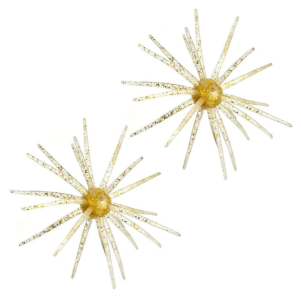 1/2 Stück 9 cm/2,8 g 11 cm/8,7 g Weicher Seeigel-Köder mit Schwimmfransen, TPE, schwimmender Kunstköder, Salzwasser, Süßwasser, Barsch, Forell...