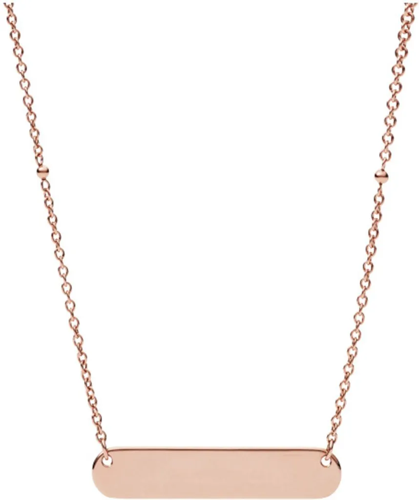 Collier Fossil Jewelry JF02901791 en Acier Inoxydable Argenté pour Femme