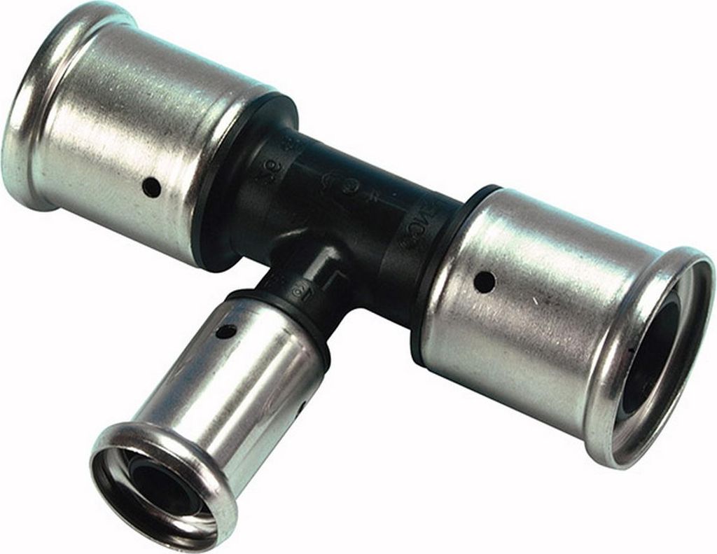Henco T-Stück reduziert PVDF 26x16x26 Produktbild 