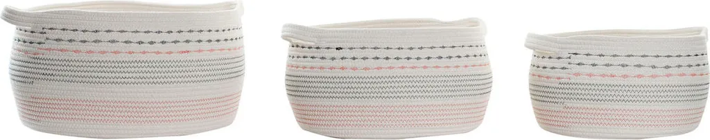 Fini le désordre avec ce lot de paniers de rangement déco 52 x 43 cm