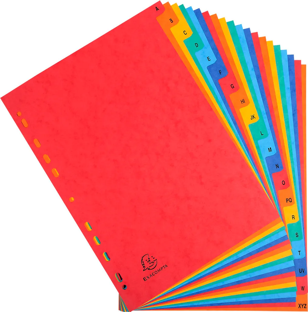 Intercalaires Alphabétiques A4 Exacompta pour Classeur de Bureau 5x - 2