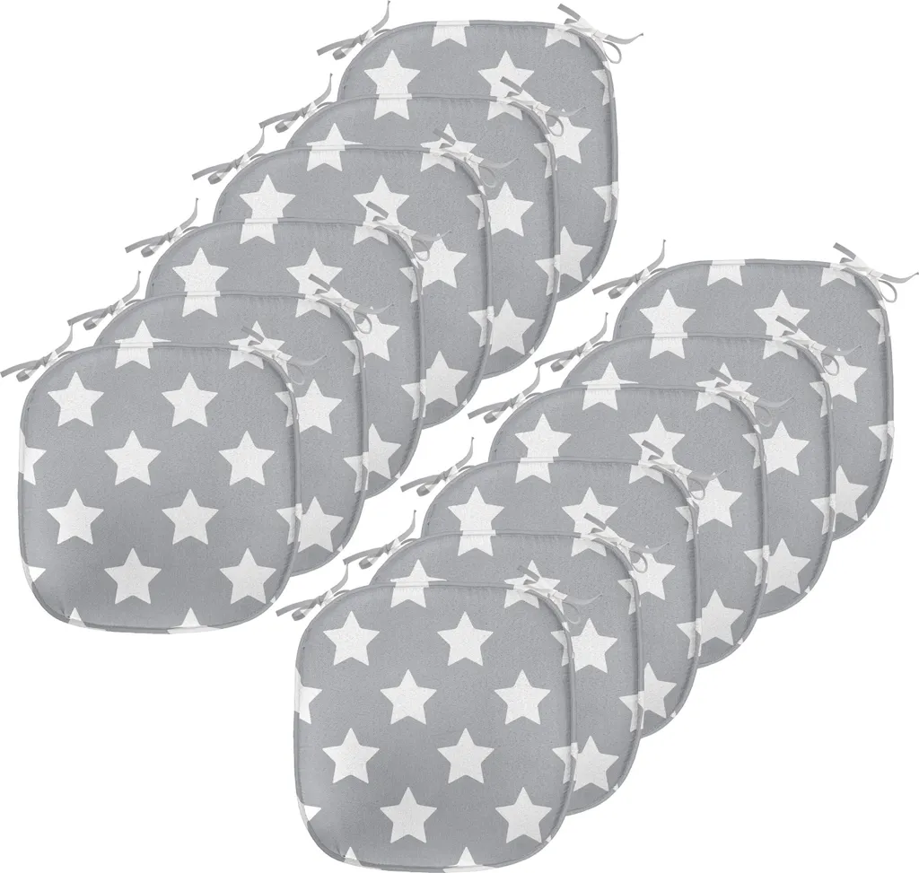 Cuscini Sedie Cucina 40x40 ABAKUHAUS 12 Pezzi Design Stelle Moderno