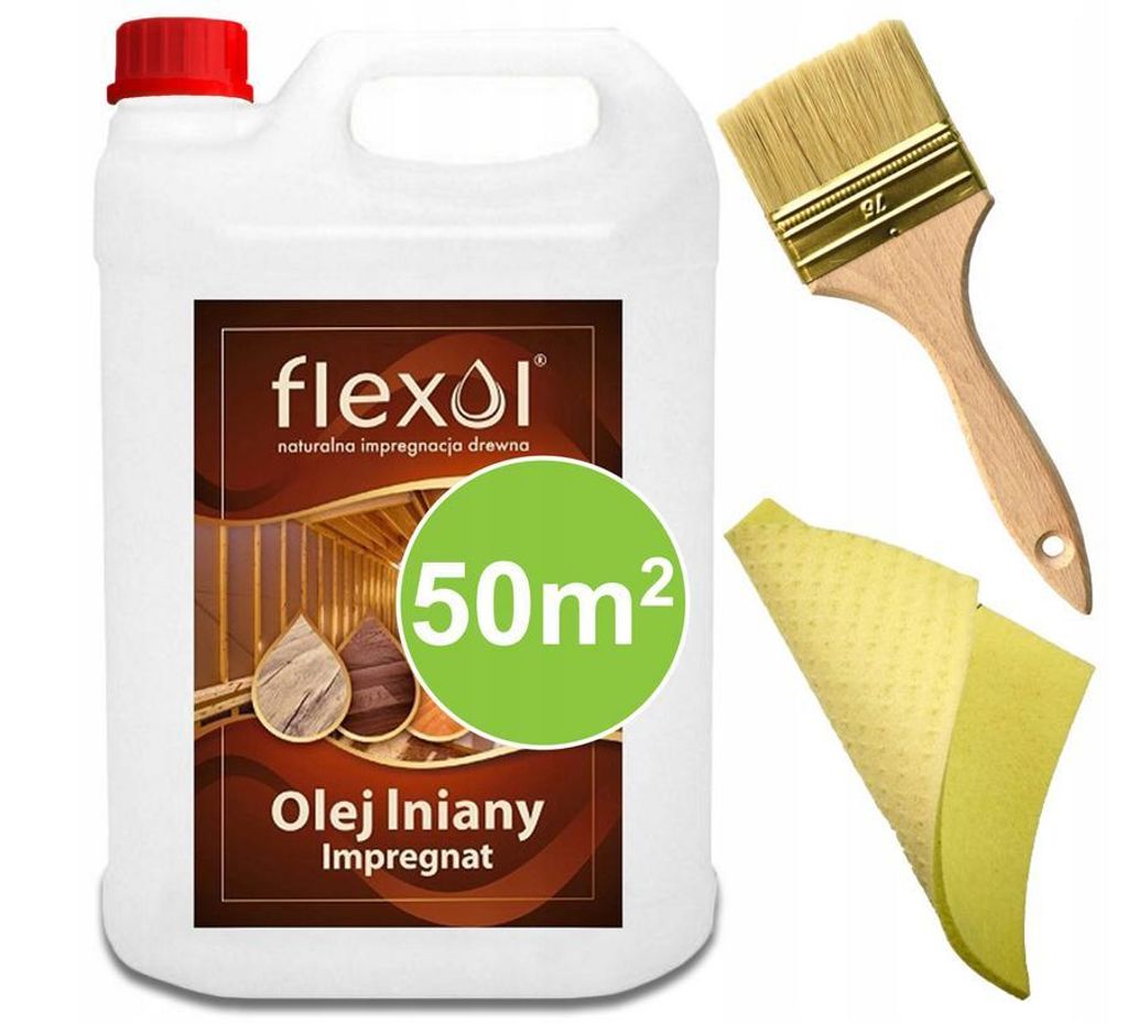 FLEXOL - Olio di lino per legno 5 L Immagine del prodotto 