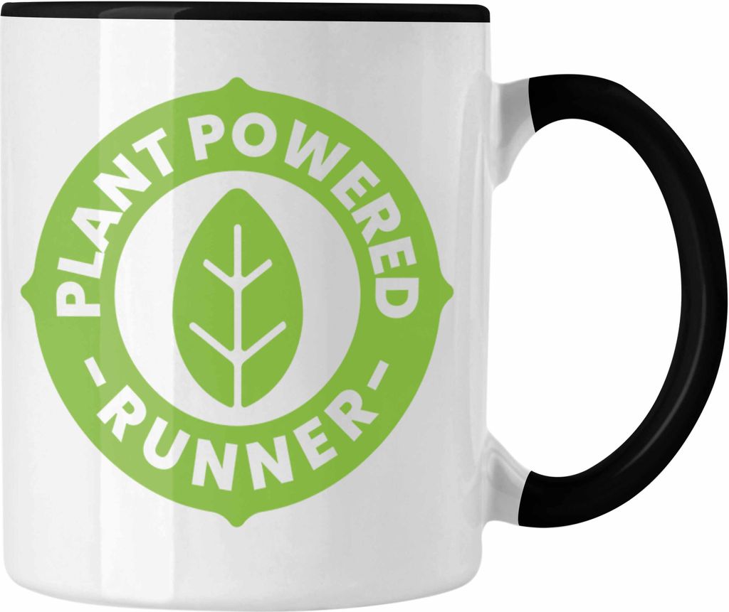 Trendation - Veganer Geschenk Lustige Tasse Vegetarier Geschenkidee Tasse Lustig für Geschenkset und Geschenkbox (Schwarz)