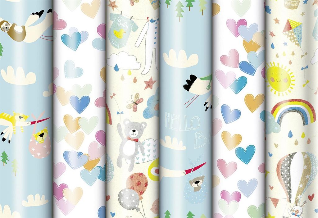 ZOEWIE Geschenkpapier Baby 200x70cm 621430