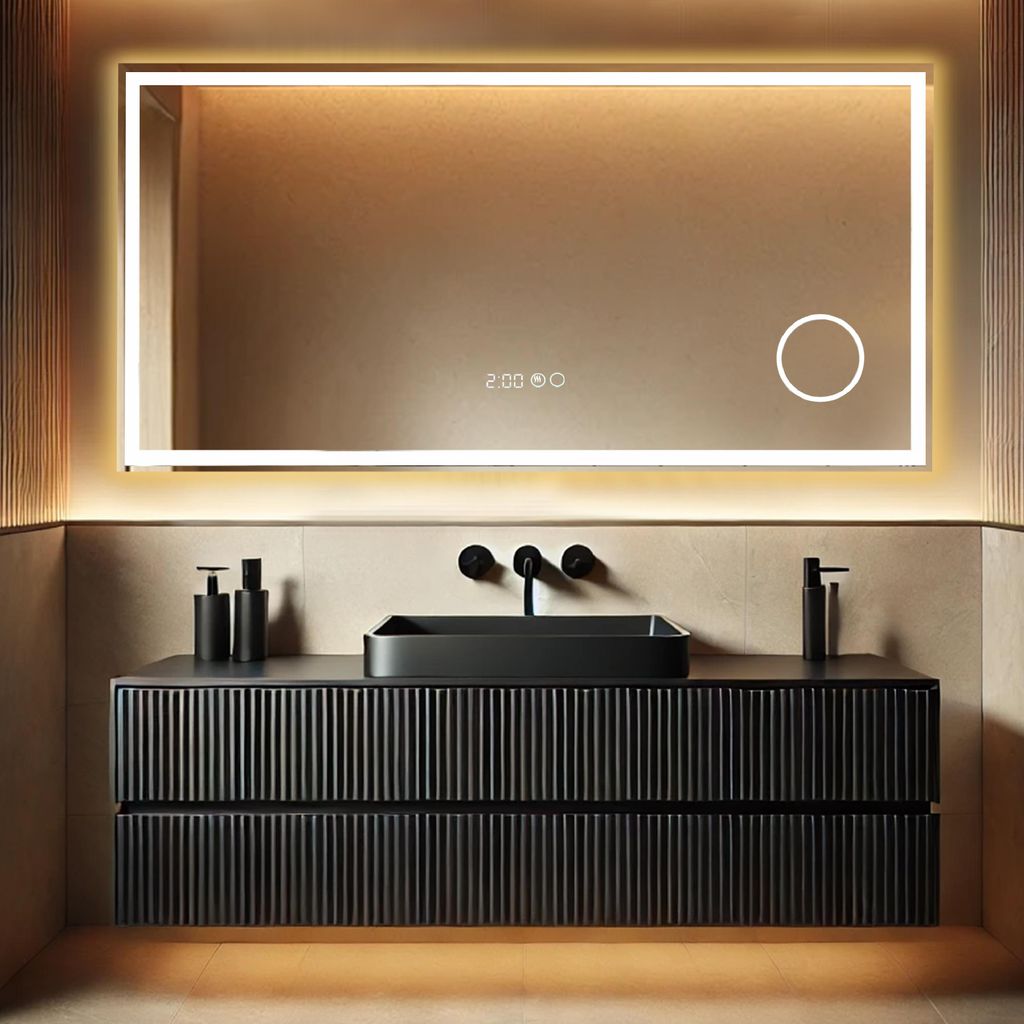 Lumoire® Badspiegel mit beleuchtung– 120 cm Rechteckig – Produktbild 
