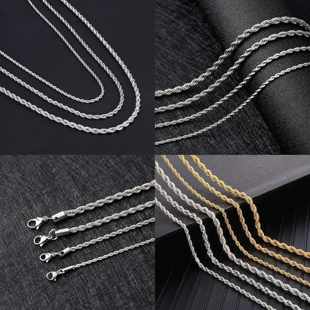 COOLSTEELANDBEYOND Collana Uomo con Catena a
