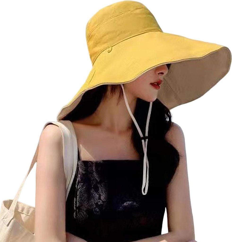 Damen-Sonnenhut mit breiter Krempe, UPF 50+ UV-Schutz, Produktbild 