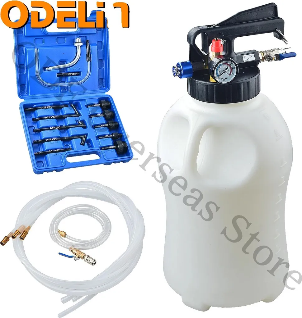 Système de remplissage pneumatique 10L pour vidange de boîte auto ATF