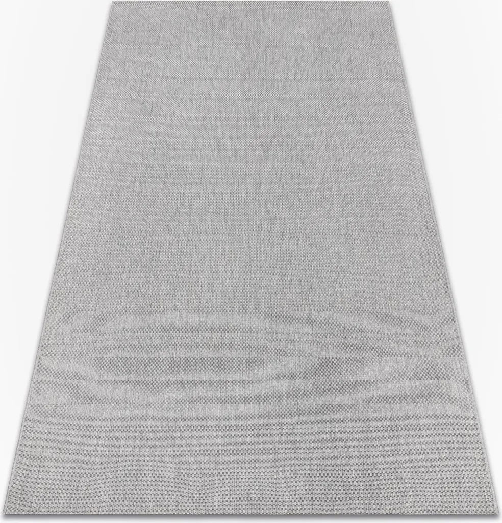 Tapis gris anti-poussière SIZAL FLAT 80x150 facile à nettoyer en corde