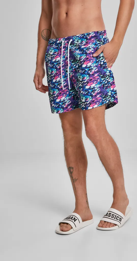 Short de Bain Confortable Bleu et Rose Anti-Irritation Urban Classics S