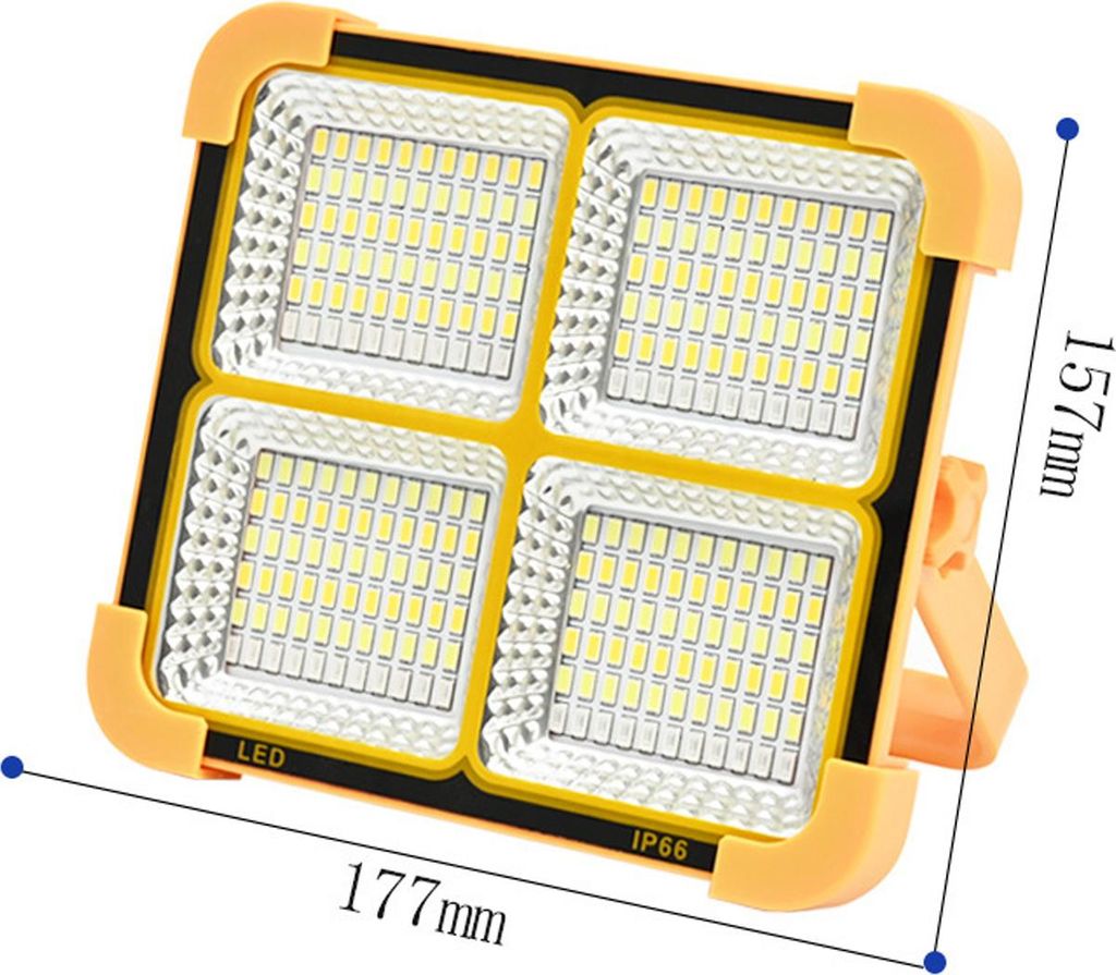 MODFU LED Baustrahler Akku Solar Tragbare, 2500W LED Produktbild 