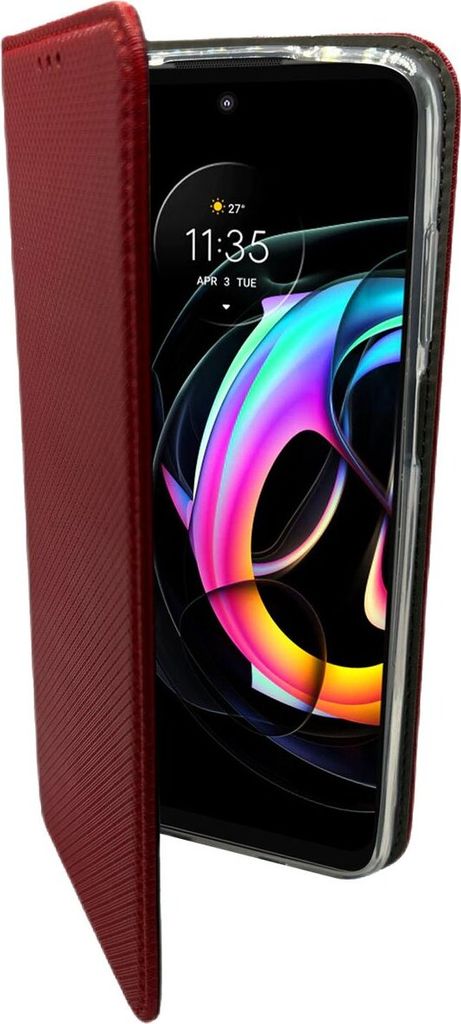 Elegante Buch-Tasche Hülle Smart Magnet kompatibel mit MOTOROLA MOTO EDGE 20 LITE Leder Optik Wallet Book-Style Cover Schale Gold