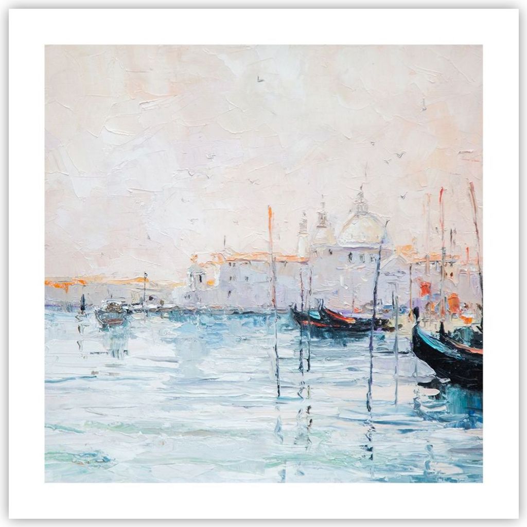 Poster - Poster ohne Rahmen - Venedig Basilika - 50x50 cm - Wand Bild - Wanddeko - Wandbilder - Kunstposter - Wandposter - Bilder - Kunstdruck - Wa...